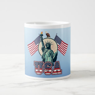 Vintag, Freiheitsstatue Jumbo-Tasse