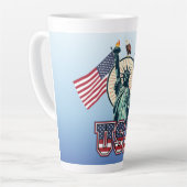 Vintag, Freiheitsstatue Milchtasse (Linke Ecke)