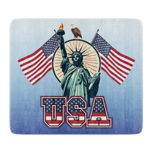 Vintag, Freiheitsstatue Schneidebrett (Vorderseite)