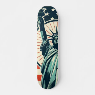 Vintag, Freiheitsstatue Skateboard