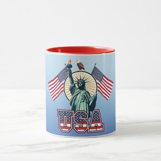 Vintag, Freiheitsstatue Tasse (Zentrum)