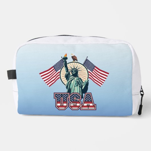 Vintag, Freiheitsstatue Waschbeutel (Vorderseite)
