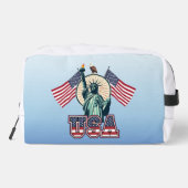 Vintag, Freiheitsstatue Waschbeutel (Rückseite)