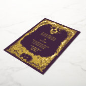 Vintag French Louis XV Rokoko Wedding Folieneinladung (Gedreht)