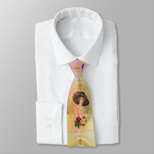 Vintag French Necktie Krawatte (Gebunden)