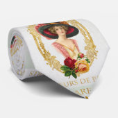 Vintag French Necktie Krawatte (Gerollt)