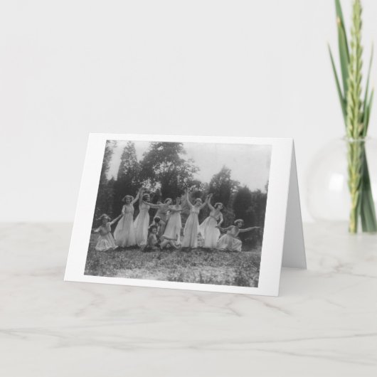 Vintag - Freunde sind Engel, die uns heben, Karte (Vorderseite)