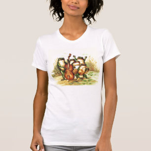 Vintag Frog Musicians Band Orchestra mit Sängern T-Shirt