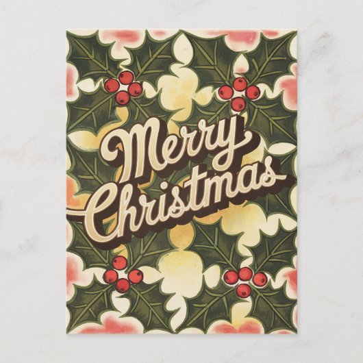 Vintag frohe Weihnachten (Vorderseite)