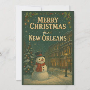 Vintag frohe Weihnachten aus New Orleans