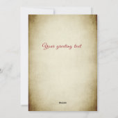 Vintag frohe Weihnachten botanische Heilige (Rückseite)