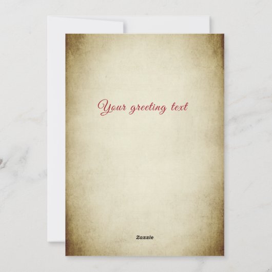 Vintag frohe Weihnachten botanische Heilige (Rückseite)