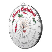 Vintag frohe Weihnachten Dartscheibe (Vorderseite rechts)