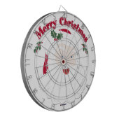 Vintag frohe Weihnachten Dartscheibe (Vorderseite Links)