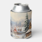 Vintag frohe Weihnachten Dosenkühler (Kanne Vorderseite)