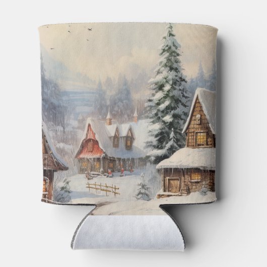 Vintag frohe Weihnachten Dosenkühler (Rückseite)