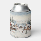 Vintag frohe Weihnachten Dosenkühler (Kanne Vorderseite)