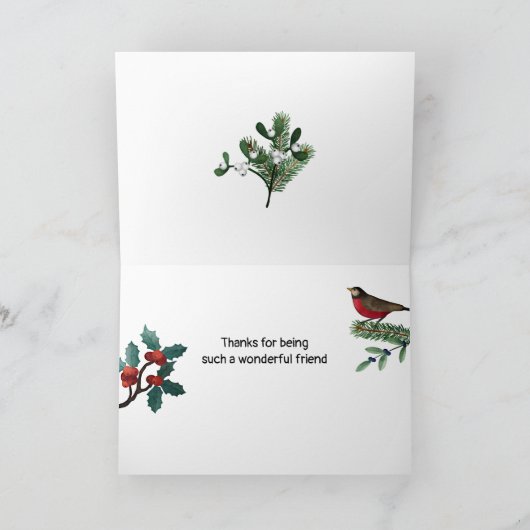 Vintag frohe Weihnachten für meinen Sonderfreund (Innenseite)