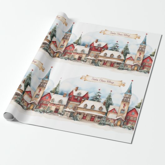 Vintag frohe Weihnachten Geschenkpapier (Ungerollt)