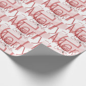 Vintag frohe Weihnachten Geschenkpapier (Ecke)