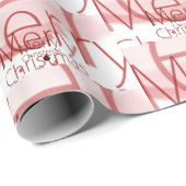 Vintag frohe Weihnachten Geschenkpapier (Rolleneckpunkt)