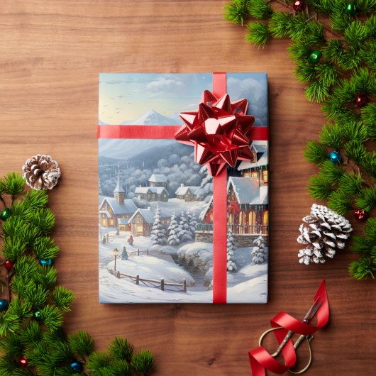 Vintag frohe Weihnachten Geschenkpapier (Feiertagsgeschenk)