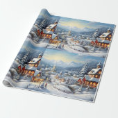 Vintag frohe Weihnachten Geschenkpapier (Ungerollt)