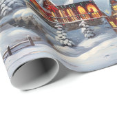 Vintag frohe Weihnachten Geschenkpapier (Rolleneckpunkt)