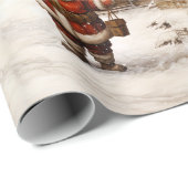 Vintag frohe Weihnachten Geschenkpapier (Rolleneckpunkt)