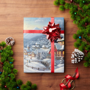 Vintag frohe Weihnachten Geschenkpapier