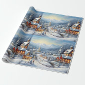 Vintag frohe Weihnachten Geschenkpapier (Ungerollt)