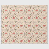 Vintag frohe Weihnachten Geschenkpapier (Flach)