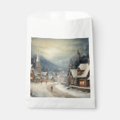 Vintag frohe Weihnachten Geschenktütchen (Vorderseite)