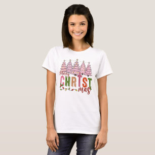 Vintag frohe Weihnachten Jesus Faith Christlich T-Shirt