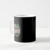 Vintag frohe Weihnachten Kaffeetasse (Vorderseite Links)