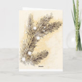 Vintag frohe Weihnachten Karte (Rückseite)