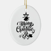 Vintag frohe Weihnachten Keramik Ornament (Rechts)