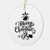 Vintag frohe Weihnachten Keramik Ornament (Links)