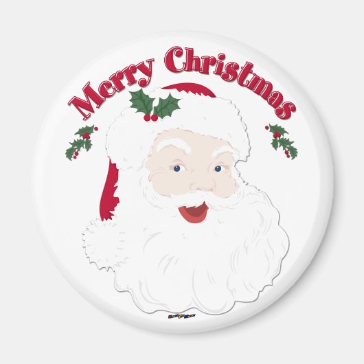 Vintag frohe Weihnachten Magnet (Vorne)