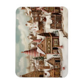 Vintag frohe Weihnachten Magnet (Vertikal)