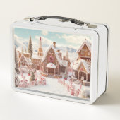 Vintag frohe Weihnachten Metall Brotdose (Rückseite)