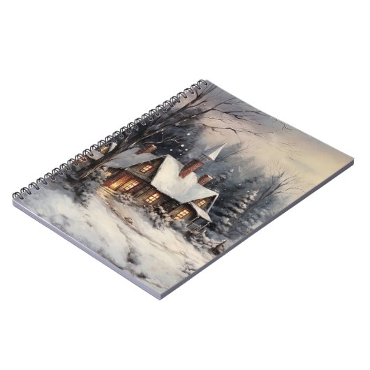 Vintag frohe Weihnachten Notizblock (Linke Seite)