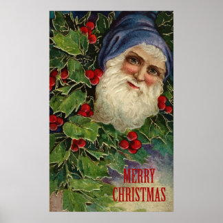 Vintag frohe Weihnachten Poster