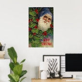 Vintag frohe Weihnachten Poster (Heimbüro)