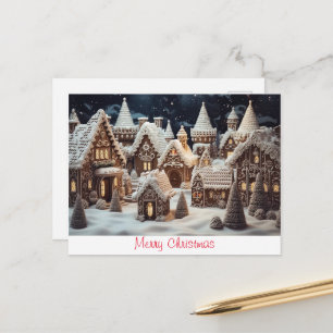 Vintag frohe Weihnachten Postkarte