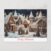 Vintag frohe Weihnachten Postkarte (Vorderseite)