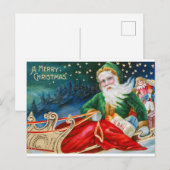Vintag frohe Weihnachten Postkarte (Vorne/Hinten)