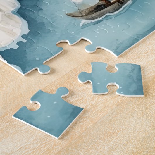 Vintag frohe Weihnachten Puzzle (Seite)