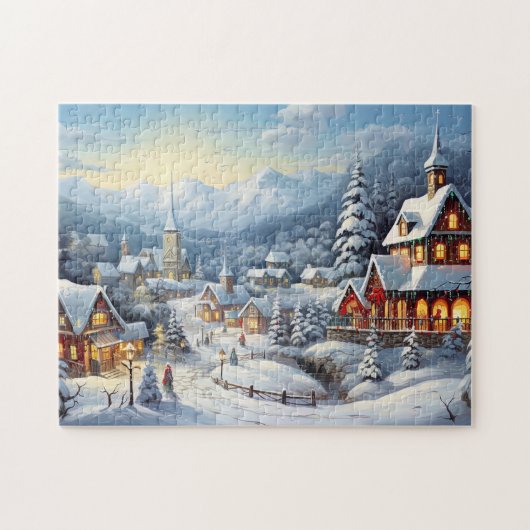 Vintag frohe Weihnachten Puzzle (Horizontal)