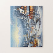 Vintag frohe Weihnachten Puzzle (Vertikal)